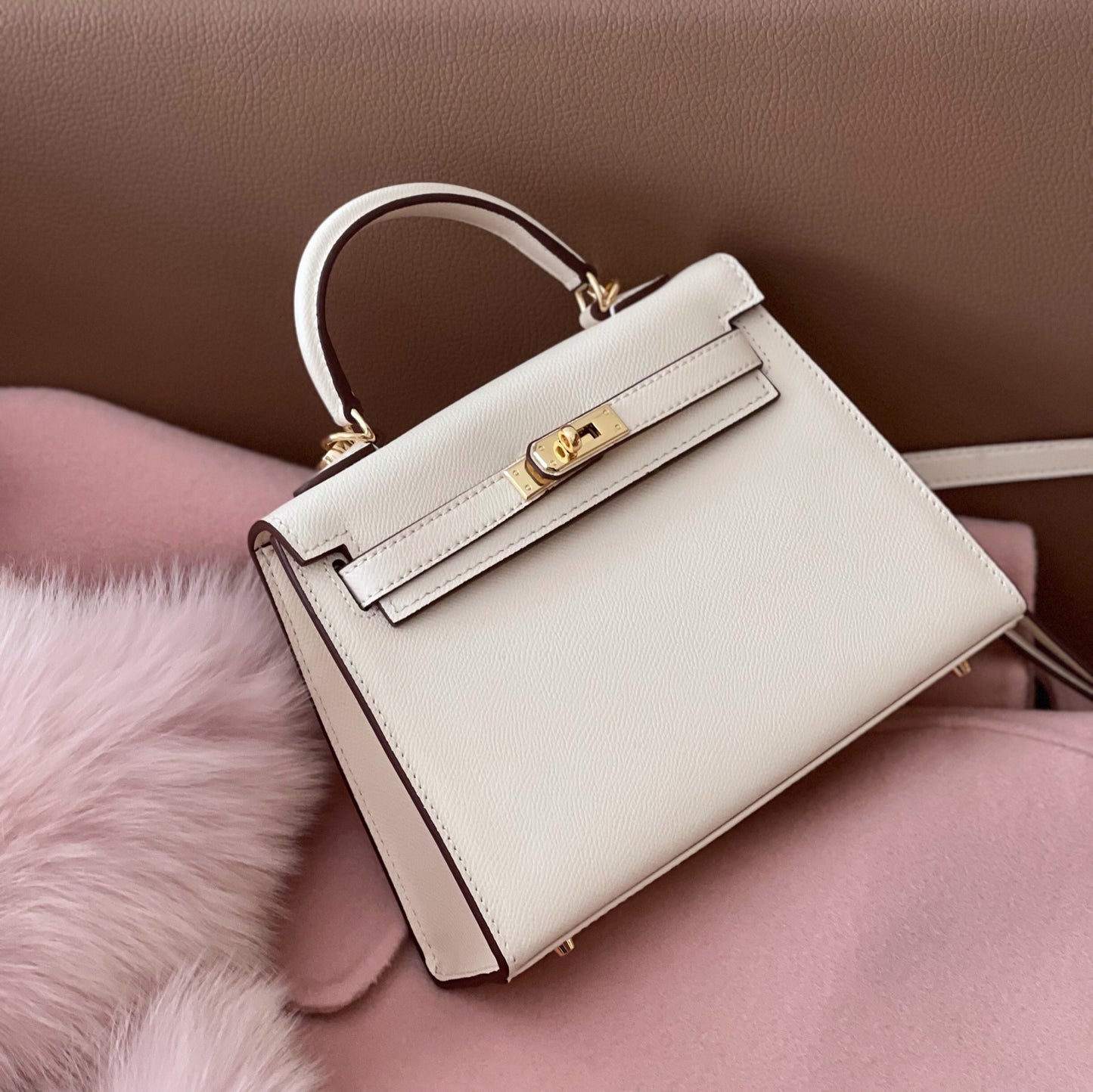 Women's Leather Elephant Gray Kelly High-grade Gift Bags