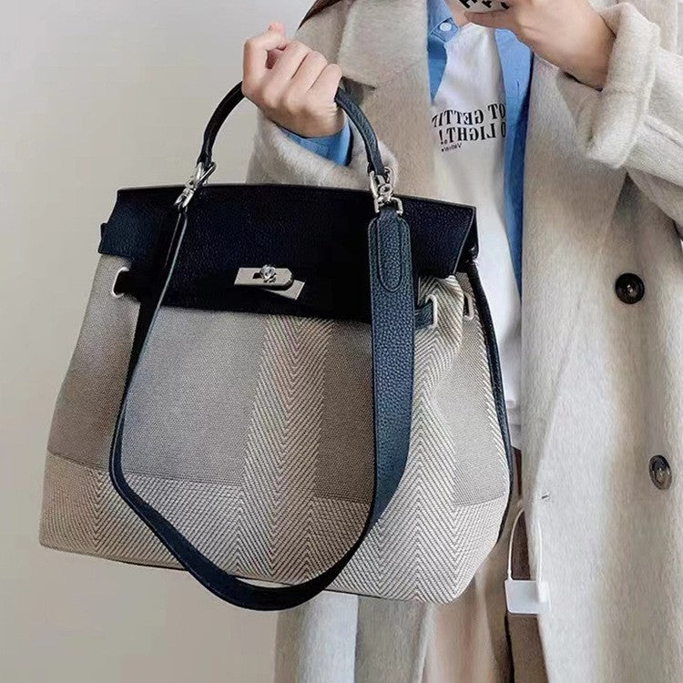 Casual Women's High-grade Platinum Kelly Wide Bags