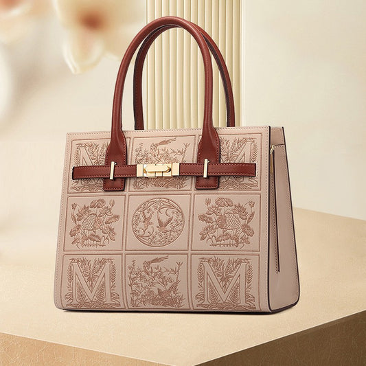 Women's High-grade Embroidery Wedding Mom Large Capacity Commuter Shoulder Bags