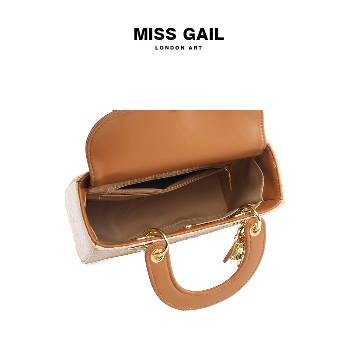 Women's Embroidered Portable Diana High Quality Elegant Handbags