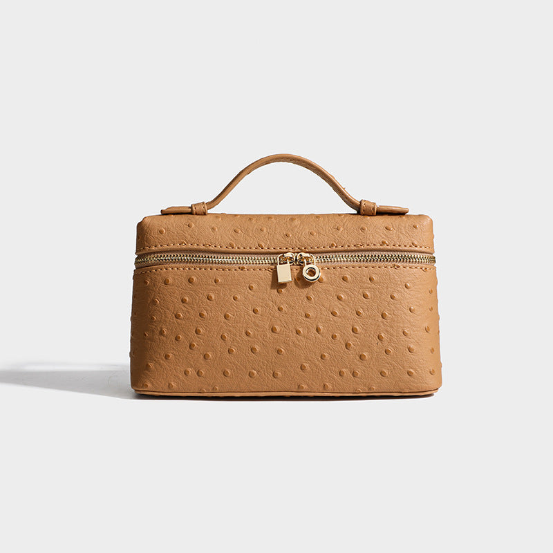 Women's Leather Kelly Box Gold Button Light Shoulder Bags