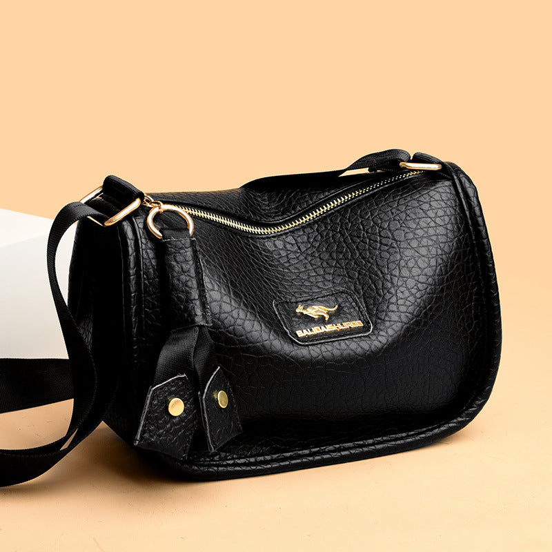 Women's Fashionable Saddle Large Capacity Mother Soft Bags