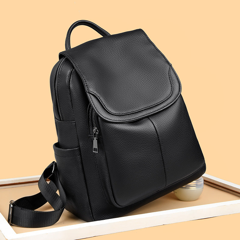 Beautiful Women's Leather Fashion First Layer Backpacks