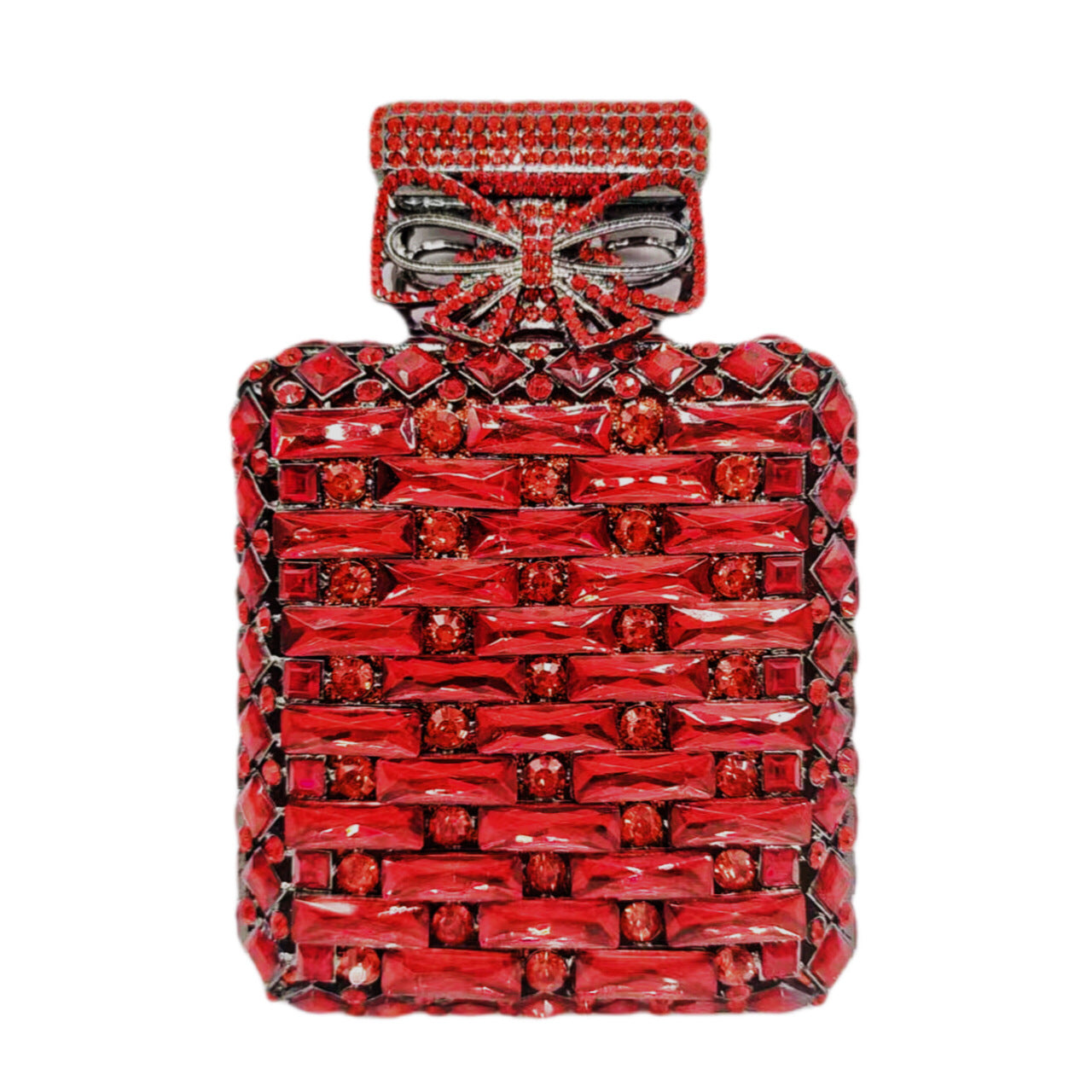 Perfume Bottle Diamond Clutch Banquet Crystal Evening Bags