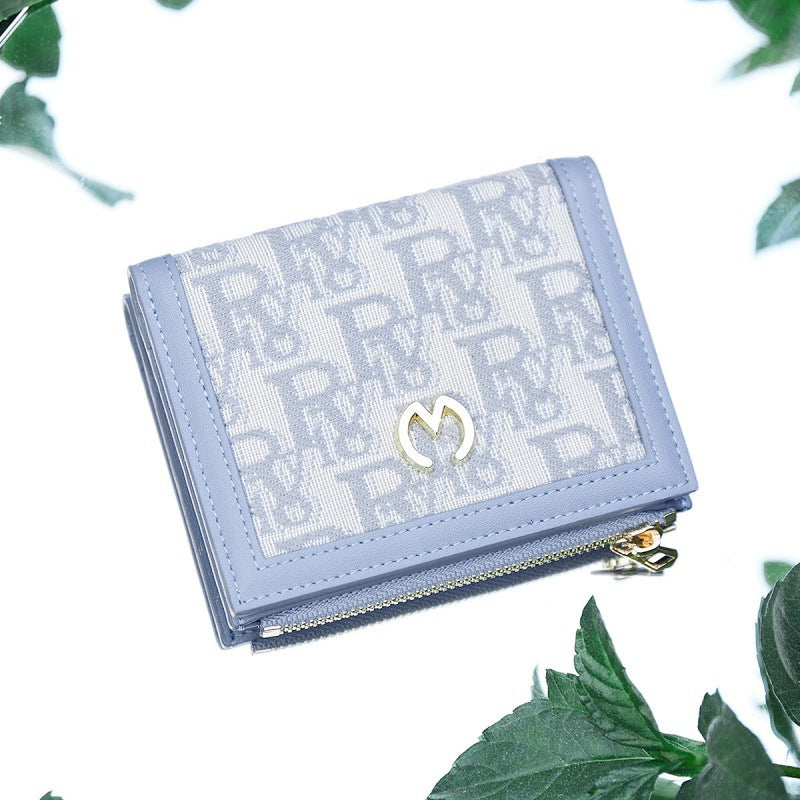 Women's Mexican Short Simple Folding Mini Hipster Ladies Wallets