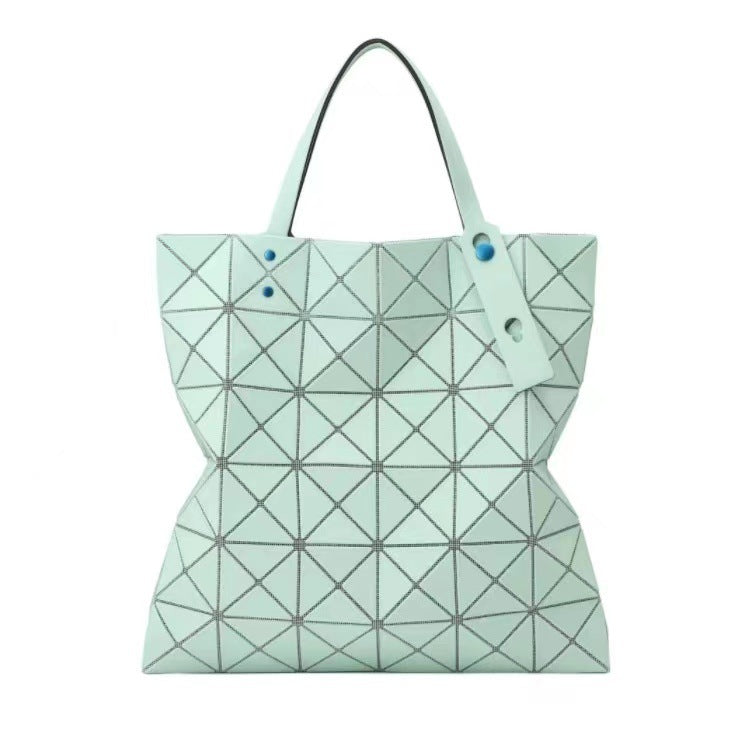 Women's March Grid Color Nail Frosted Matte Surface Shoulder Bags