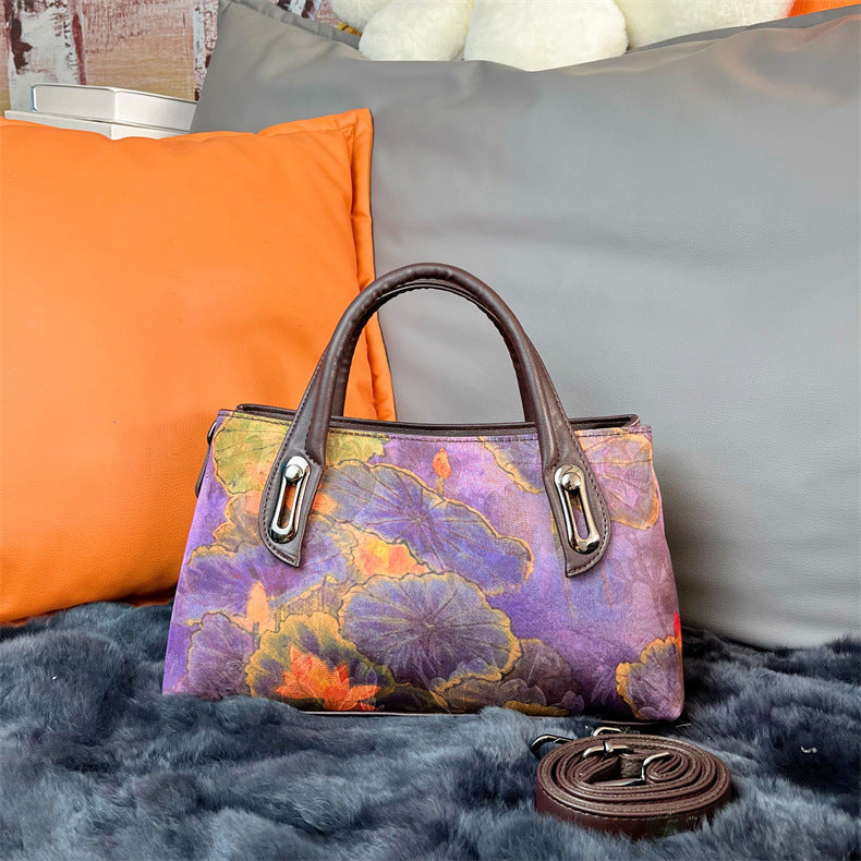 Women's Style Ink Painting Cheongsam Retro Fashion Handbags