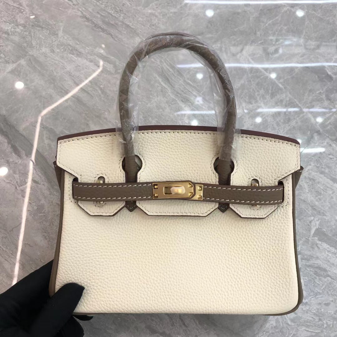 Matching Fashion Top Layer Litchi Grain Cowhide Shoulder Bags