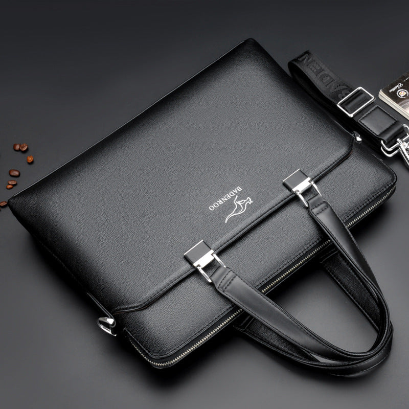 Men's Autumn Business Large Capacity Horizontal Computer Men's Handbags