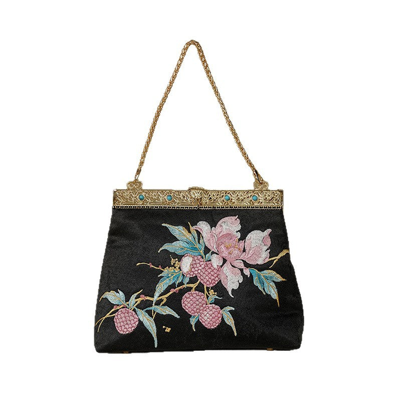 Pretty Classic Embroidery Cheongsam Hand Antique Bags