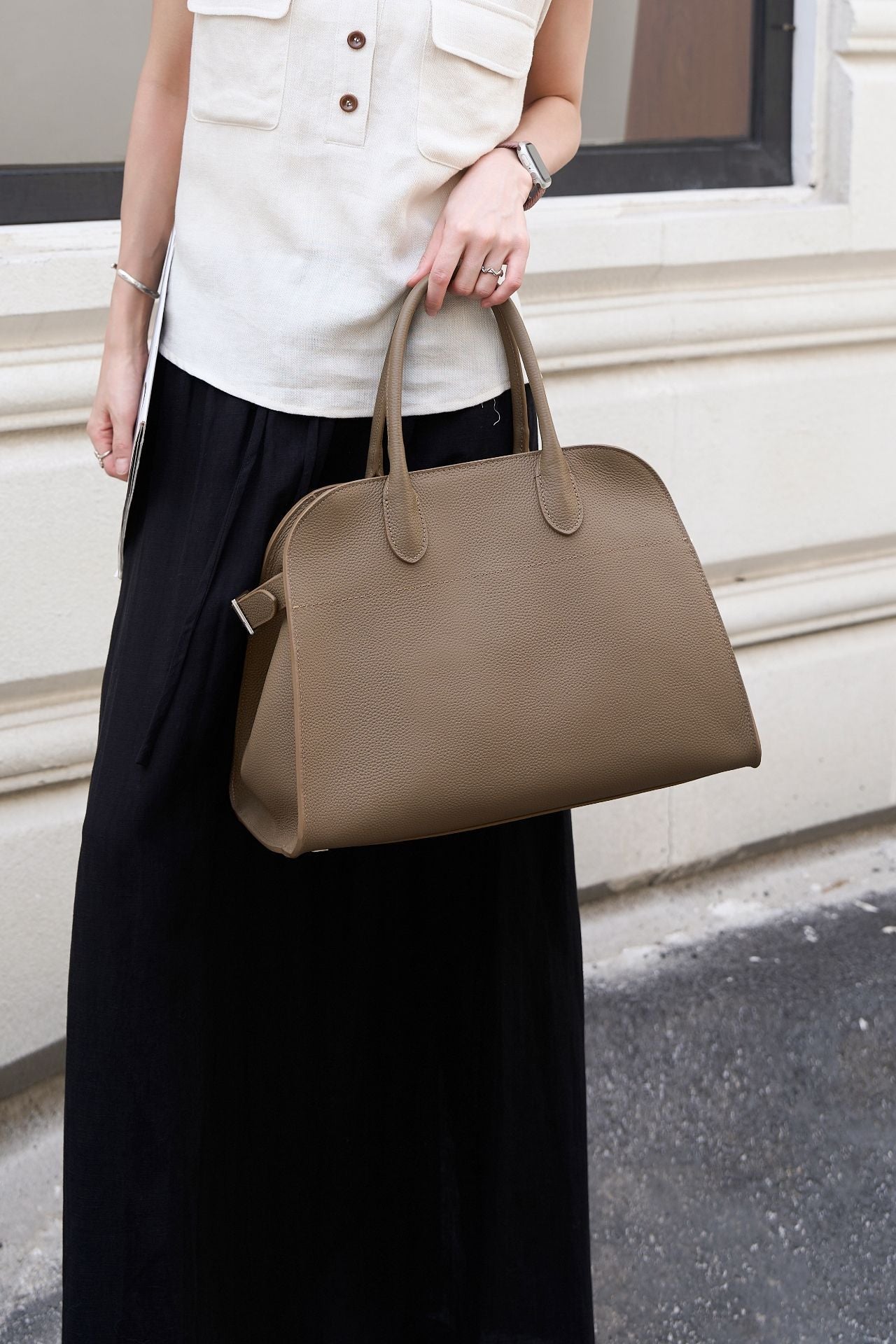 Attractive Popular Suede Commuter Computer Hand-held Handbags