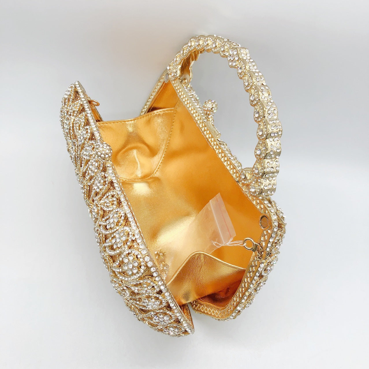 Women's Graceful Anemone Diamond Hand-held Banquet Evening Bags