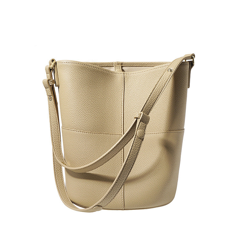 Women's Soft Glutinous First Layer Cowhide Large Capacity Shoulder Bags