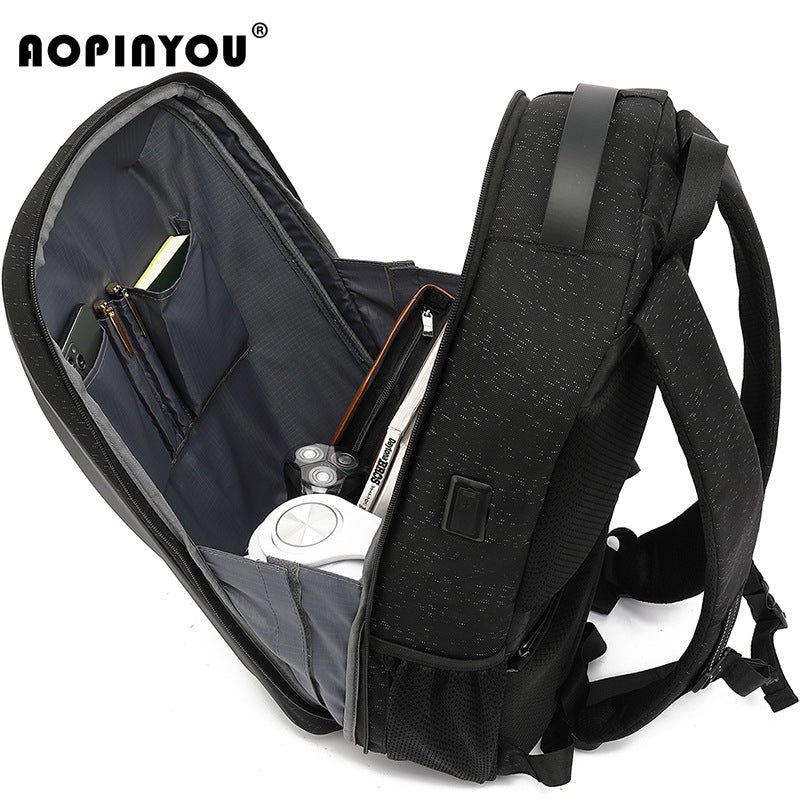 Men's Large Capacity Three-dimensional Hard Shell Waterproof Backpacks
