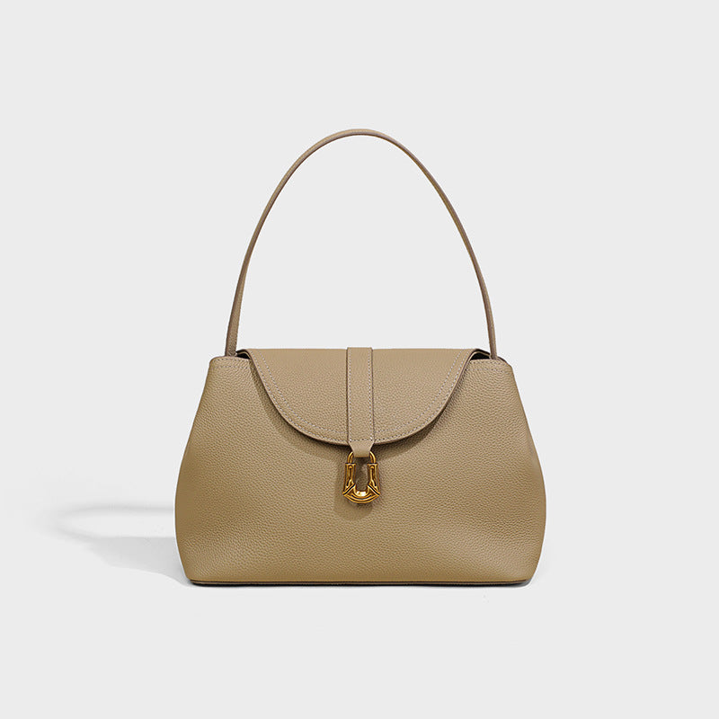 Women's Genuine Leather Underarm Large Capacity Crossbody Bags