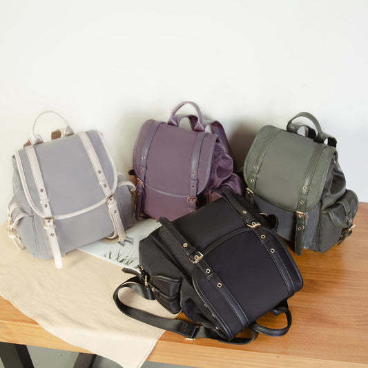 Women's Simple Korean Style Fashionable Oxford Cloth Backpacks