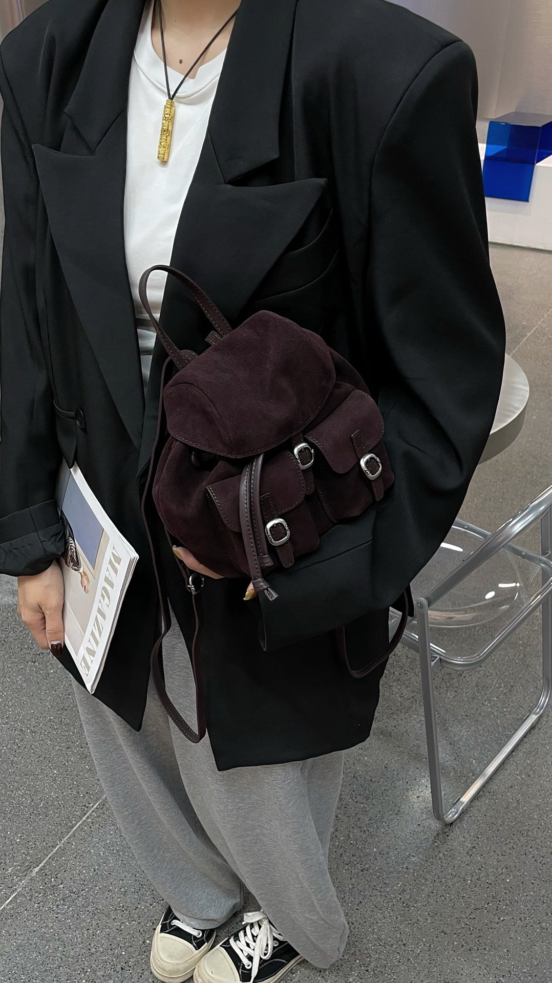 Women's Fashion Temperament Commute Trendy Simple Backpacks