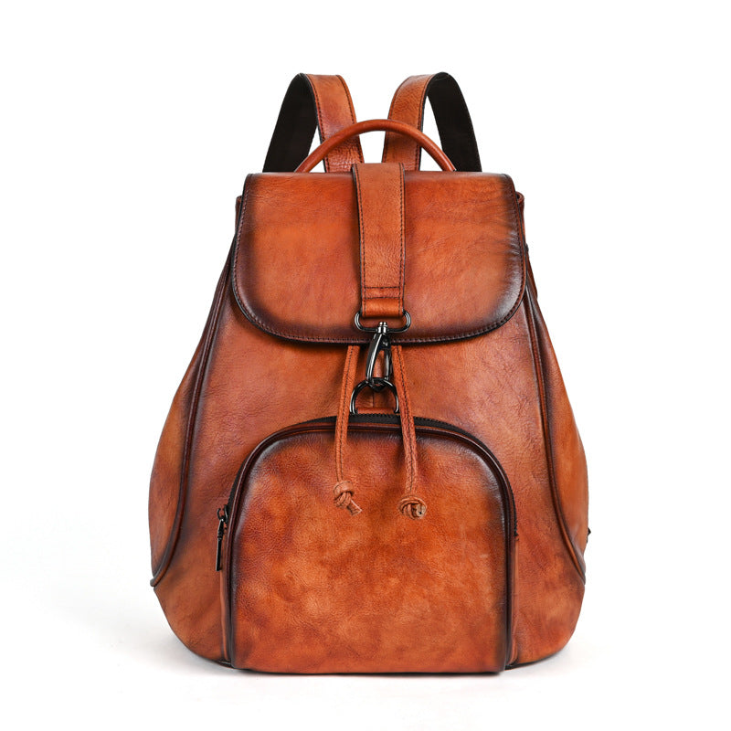 Women's & Men's & Top Layer Vegetable Tanning Leather Backpacks