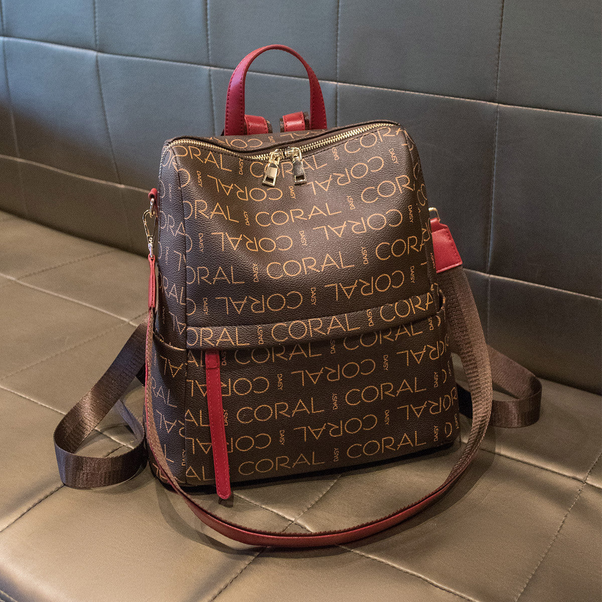 Women's Elegant Fashion Big Vintage Printed Backpacks