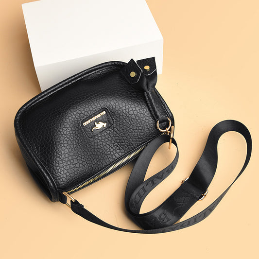 Women's Fashionable Saddle Large Capacity Mother Soft Bags
