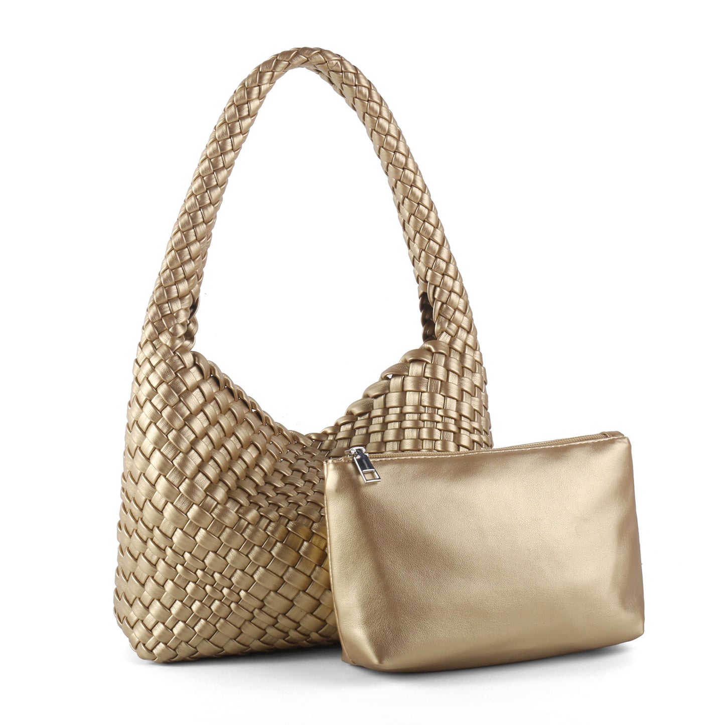 Women's Handmade Woven Lunch Box High-grade Underarm Armpit Bags