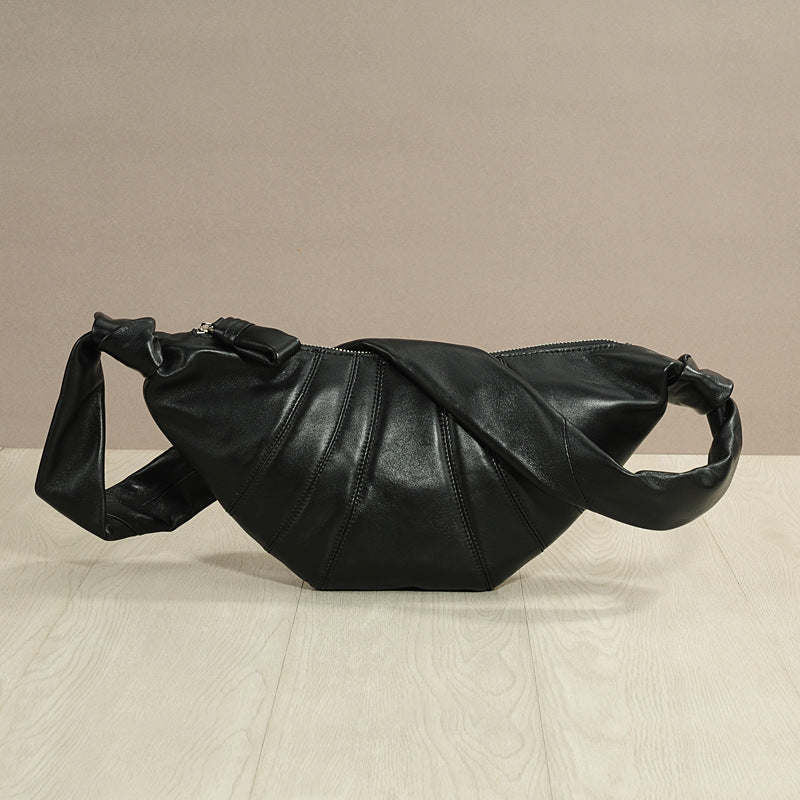 Sheepskin Upgraded Leather Croissant Can Be Crossbody Bags