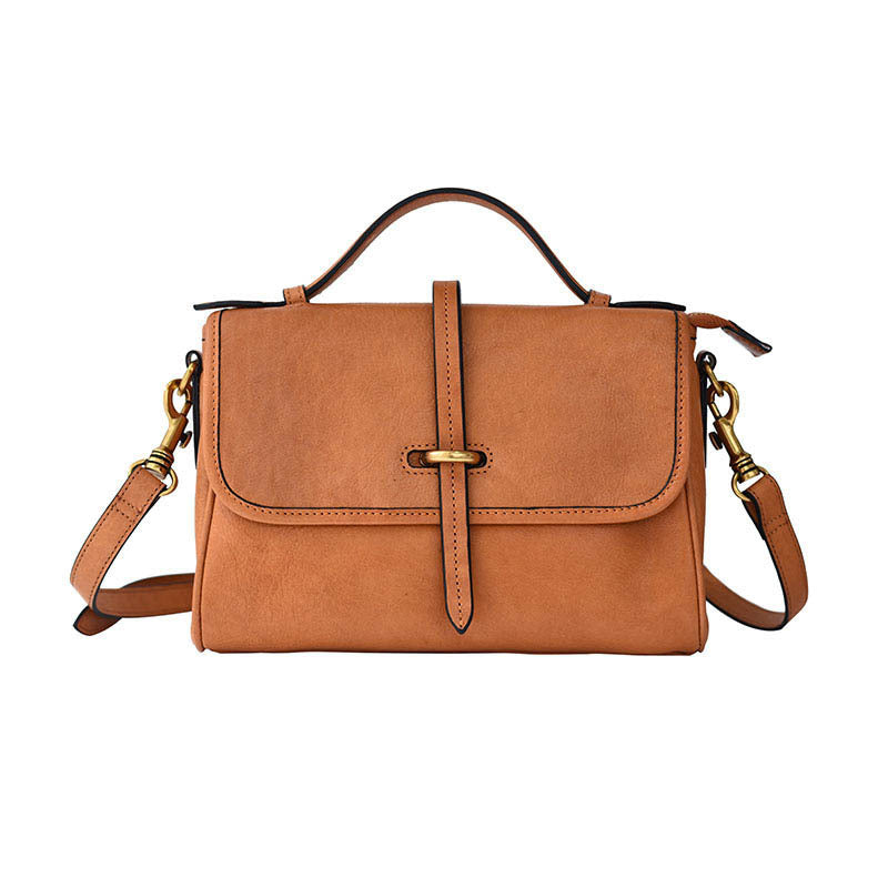 Women's Handmade First Layer Cowhide Vintage Soft Handbags