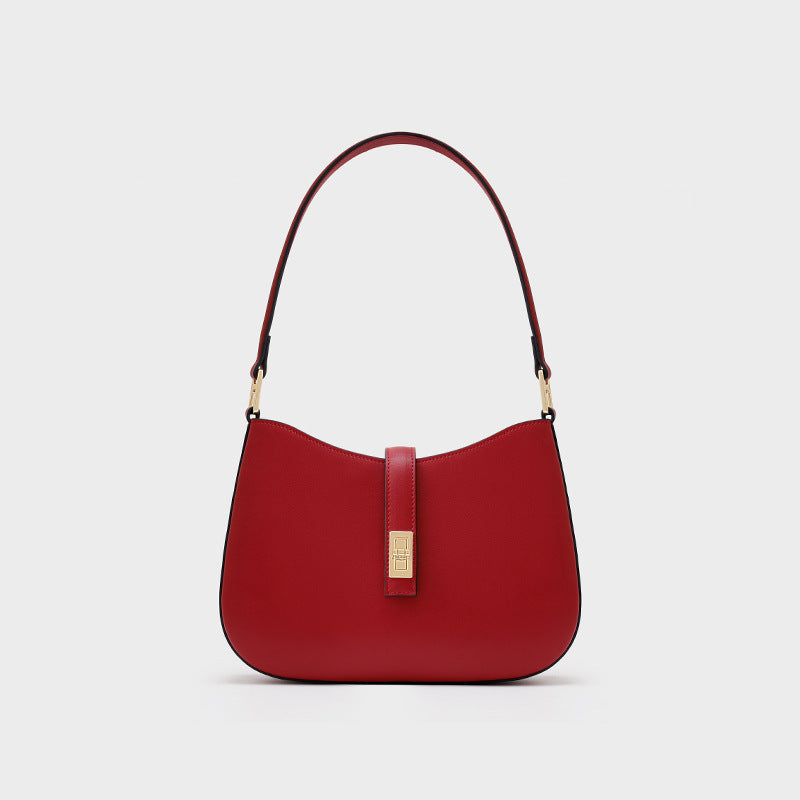 Women's Genuine Leather Advanced Texture Fashion Simple Shoulder Bags