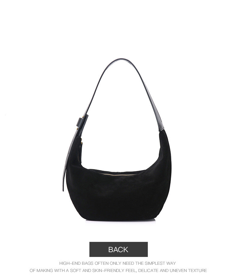 Women's Niche Retro Dumpling High-grade Large Capacity Shoulder Bags
