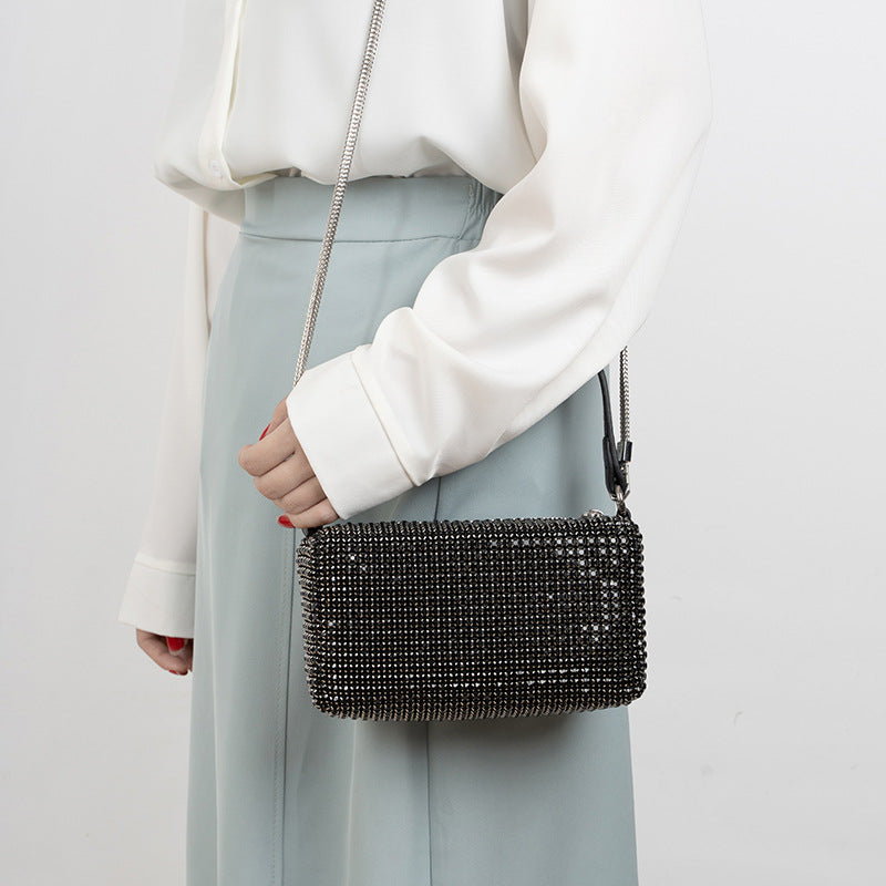 King Rhinestone Female Fashion Underarm Summer Bags