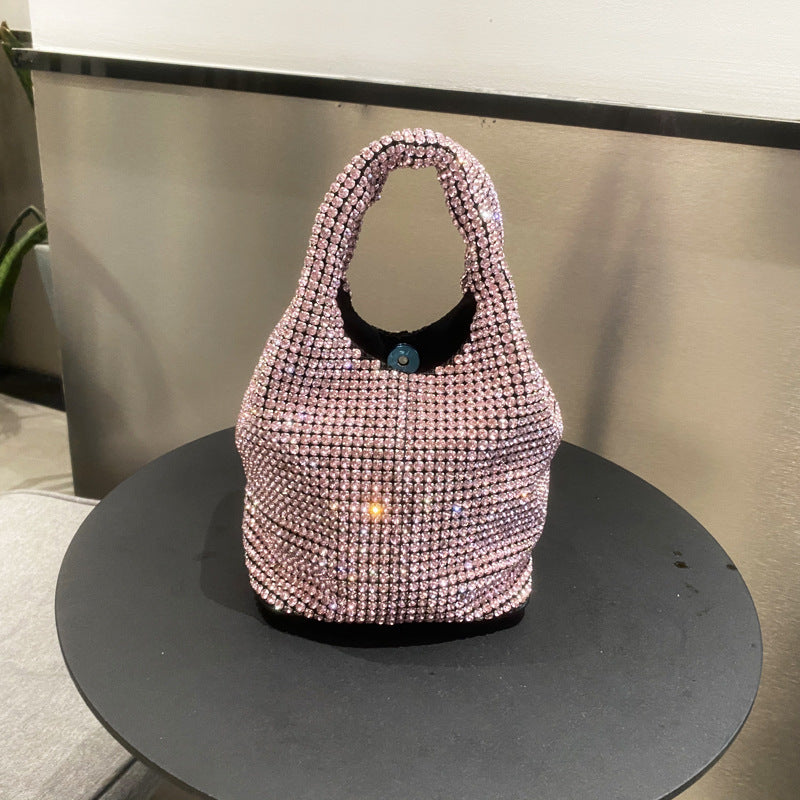 Women's Versatile Rhinestone Portable Chain Hand Shoulder Bags