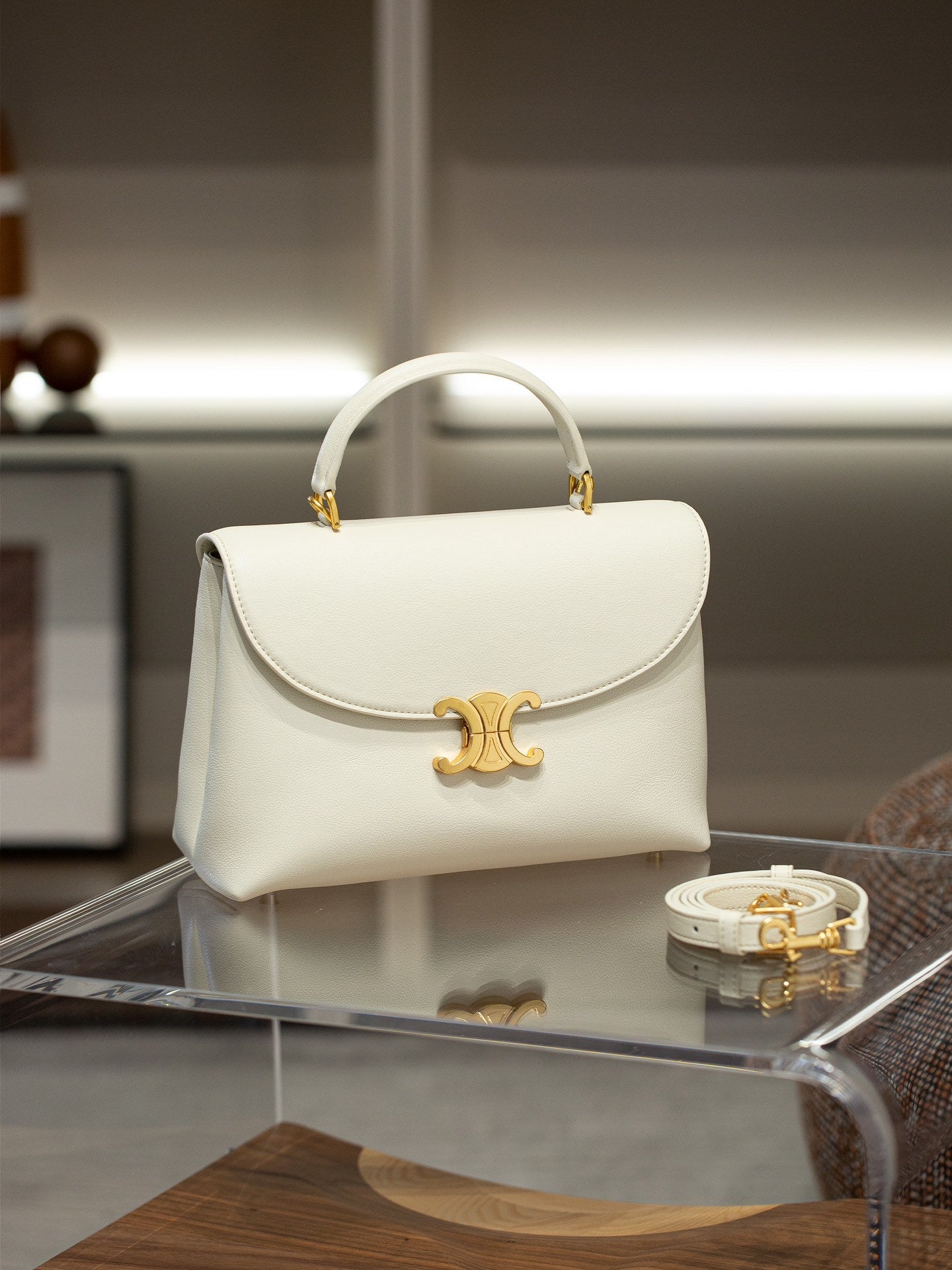 Women's Of Patent Leather For Arc Cowhide Shoulder Bags