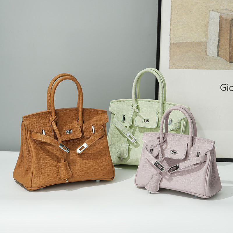 Women's Leather Kelly Genuine Large Capacity Niche Handbags