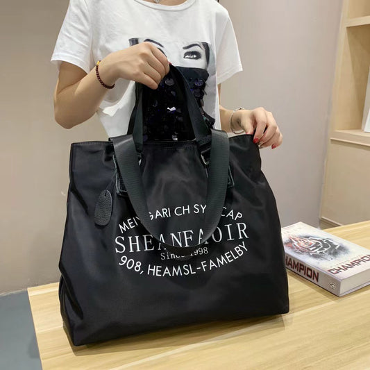 Women's Style Nylon Portable Big Simple Fashion Shoulder Bags