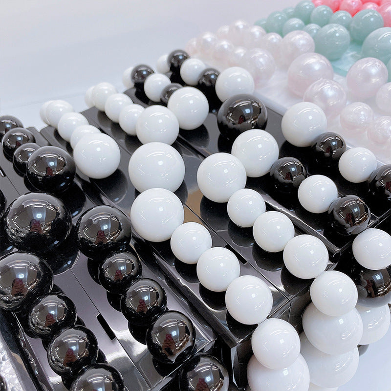 Women's Trendy Acrylic Cloud Glue Beads Clutch Evening Bags