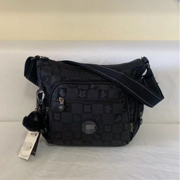 Spring Monkey Mesh Purple Series Nylon Crossbody Bags