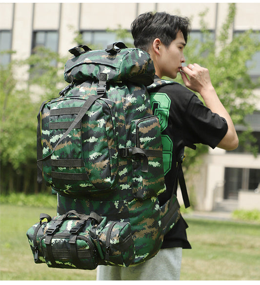 Army Camouflage Waterproof Large Capacity Camping Travel Bags