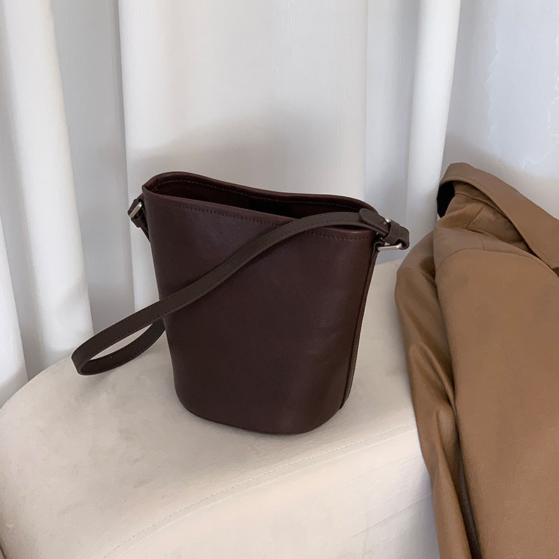 Women's First Layer Vegetable Tanning Leather Shoulder Bags