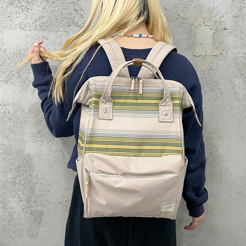 Beautiful Classy Versatile Trendy Striped Runaway Backpacks