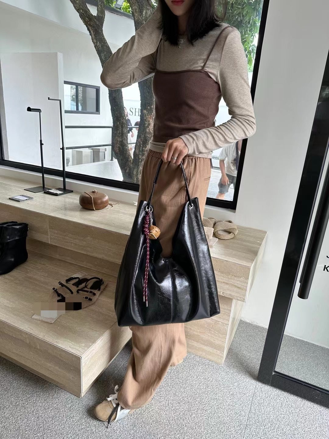 Women's High-grade Soft Leather Underarm Large Capacity Shoulder Bags