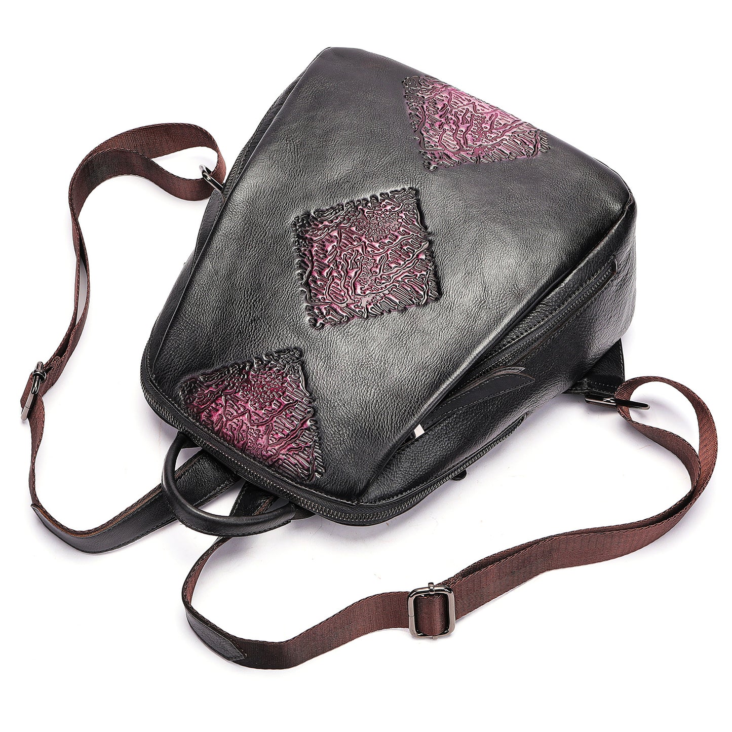 Women's Waster Retro Large Capacity Genuine Leather Backpacks