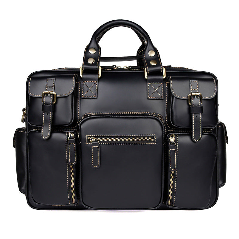 Men's Top Layer Leather Vintage Crazy Horse Men's Handbags