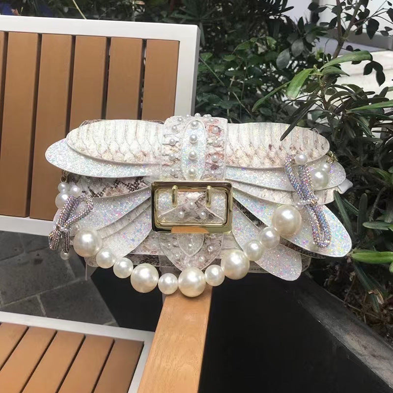 Wings Style Butterfly Trendy Chain Gradient Dinner Handbags