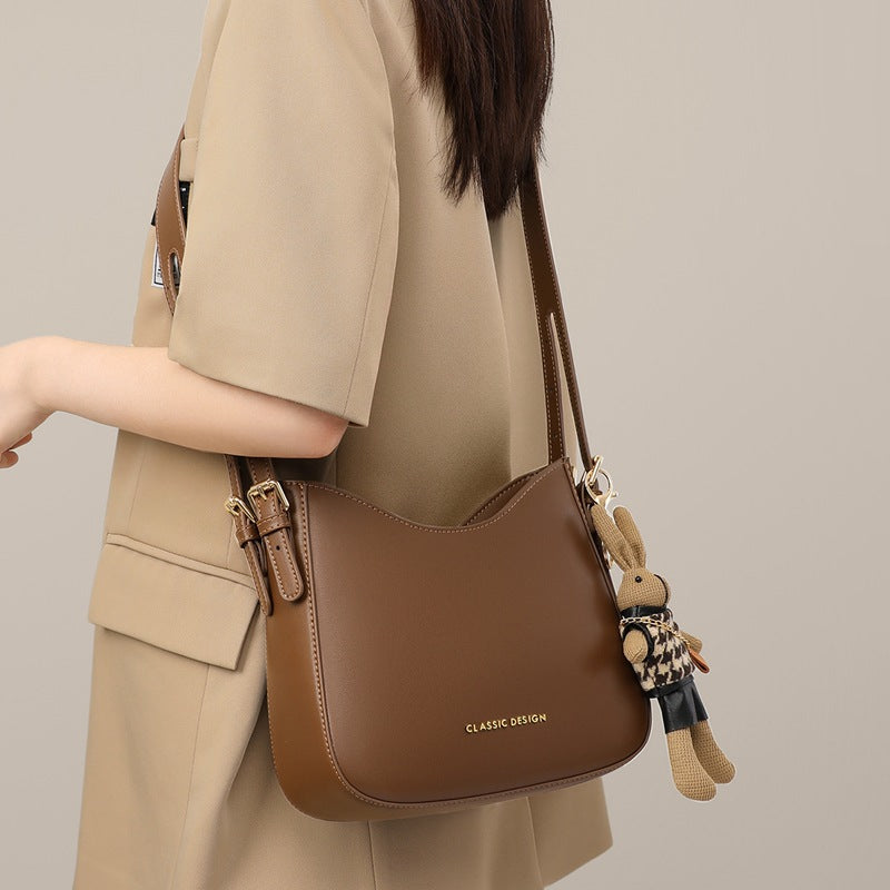 Women's Genuine Leather Large Capacity Versatile Commuting Crossbody Bags