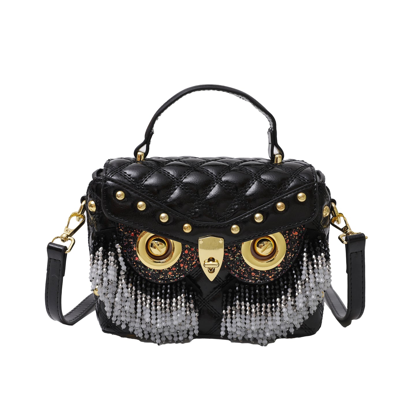 Women's Personality Owl Fashion Rhinestone Style Diamond Shoulder Bags