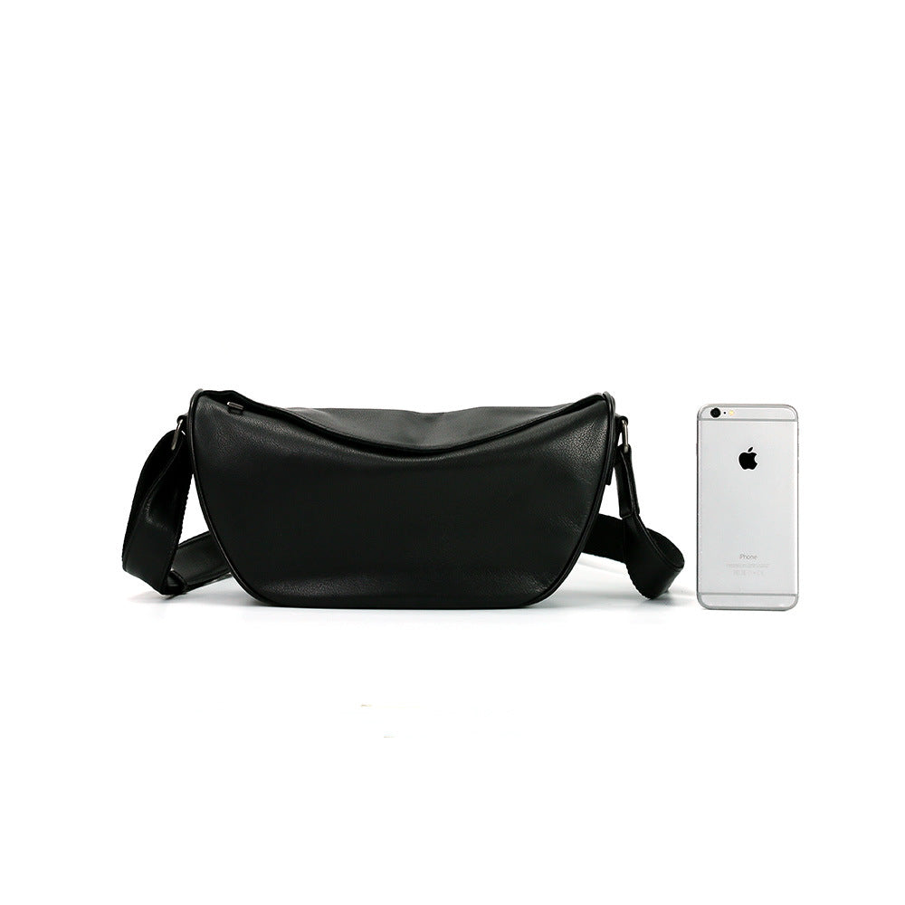 Women's Genuine Leather Made Korean Dumpling Fashionable First Crossbody Bags