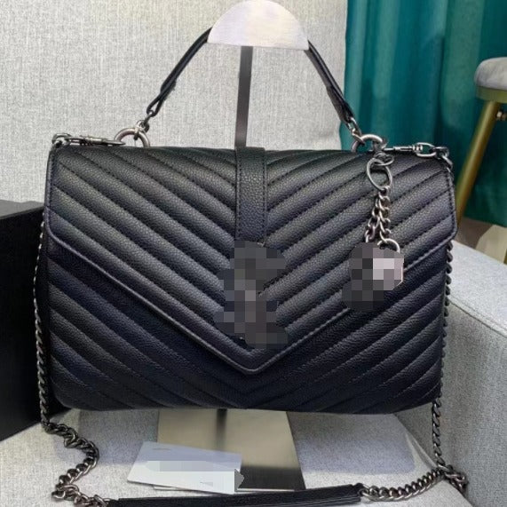 Classic Envelope Flower Pressure Chain Rhombus Shoulder Bags