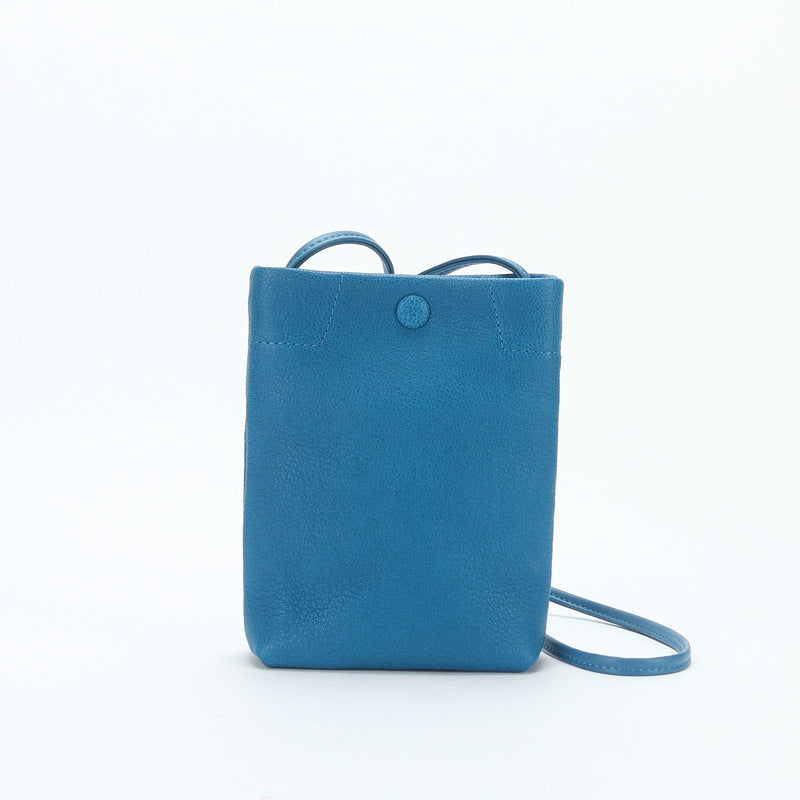 Women's Sheepskin Mobile Minority Simple Mini Shoulder Bags