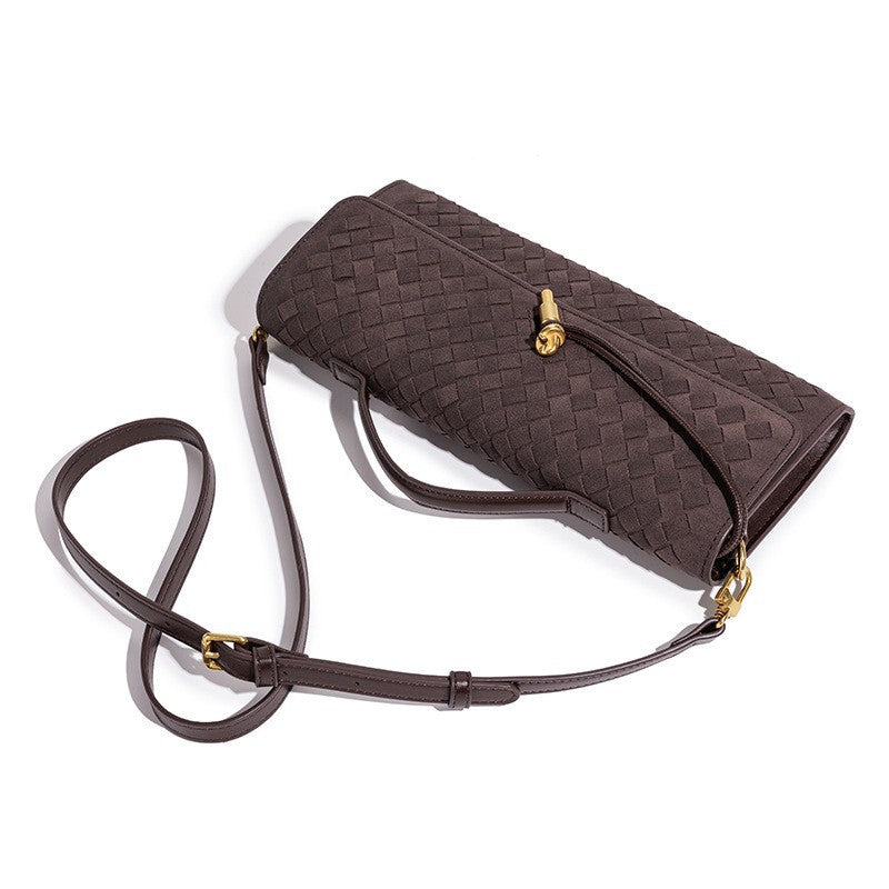 Women's Baguette Fashion Frosted Hand-woven Clutch Bags