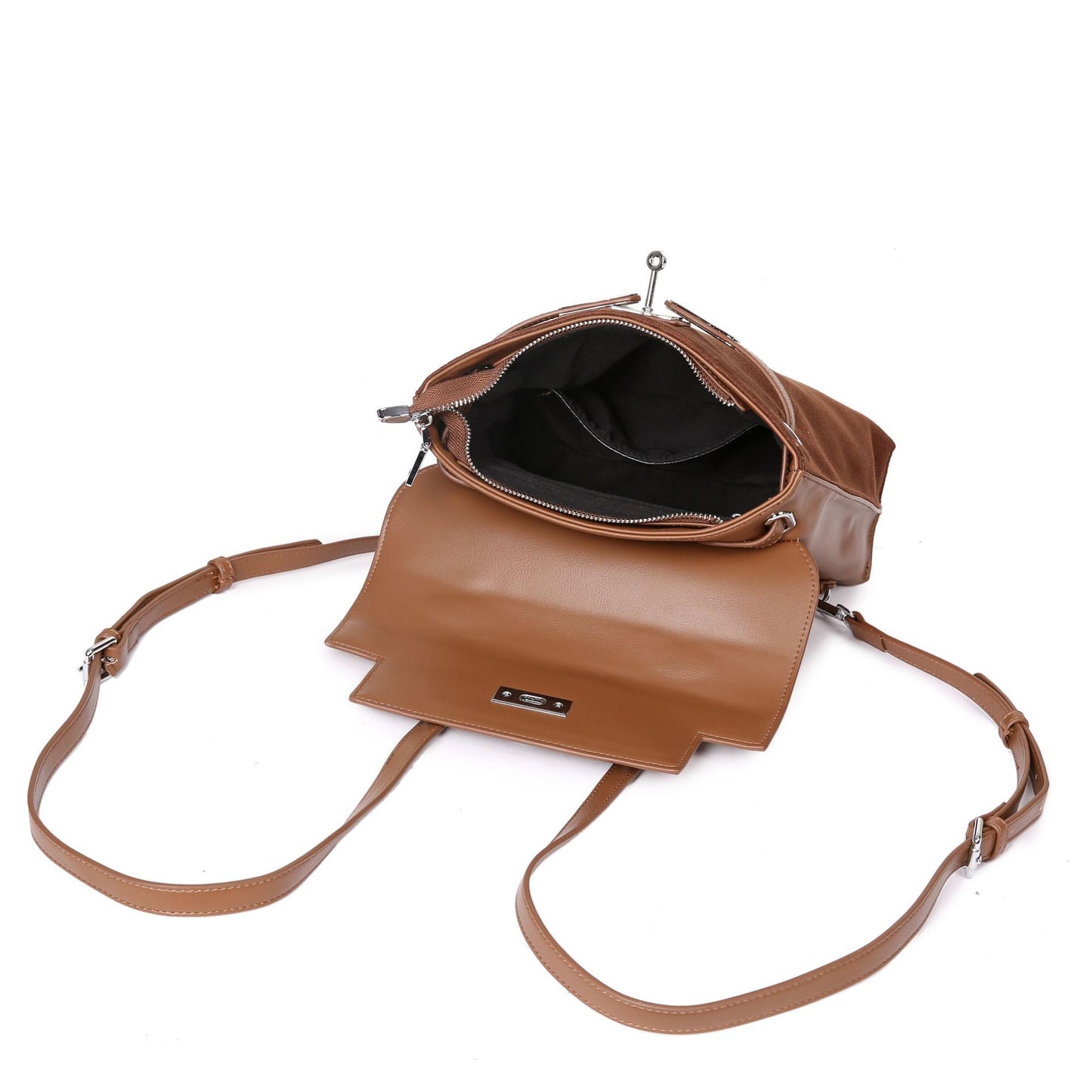 Women's Retro Trendy Niche Large Capacity Matte Backpacks